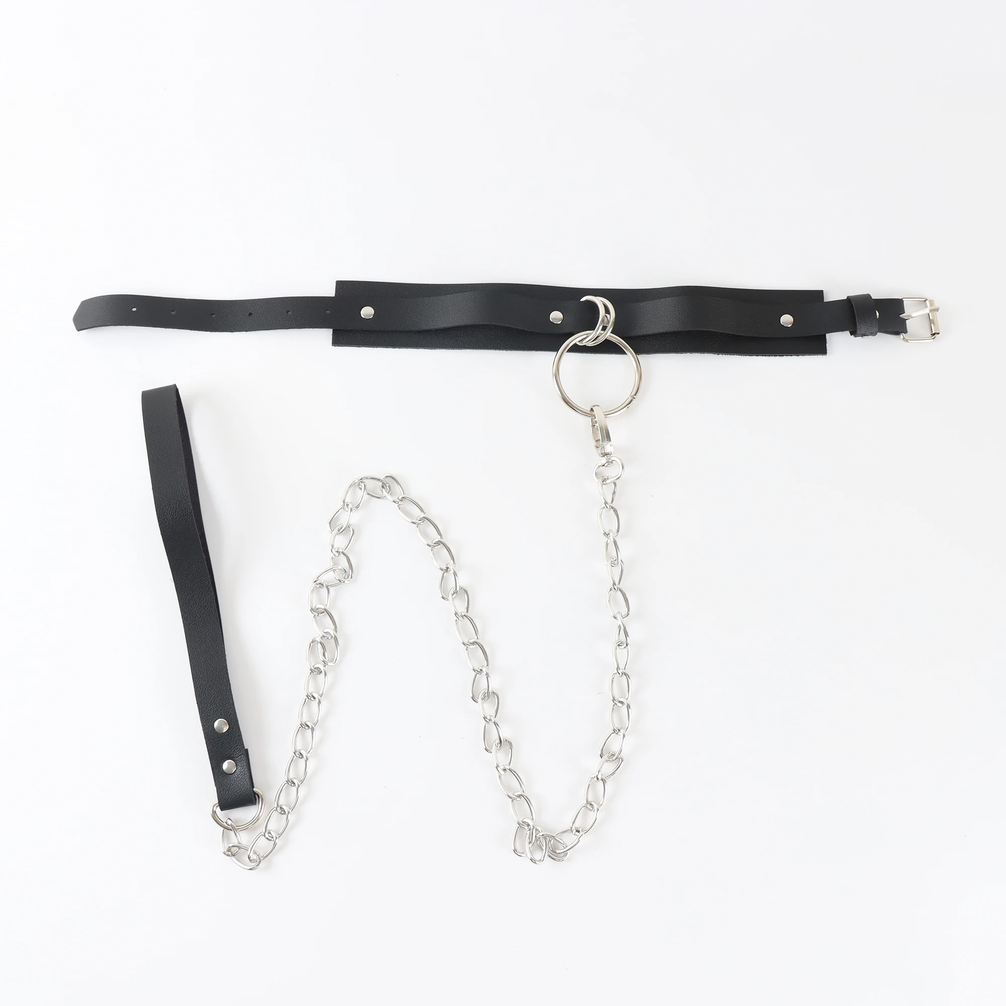 Sex Toys Slave Bondage Collar Erotic Leash Adjustable Necklace PU Leather BDSM Choker for Women Sexual Couples Adult Games