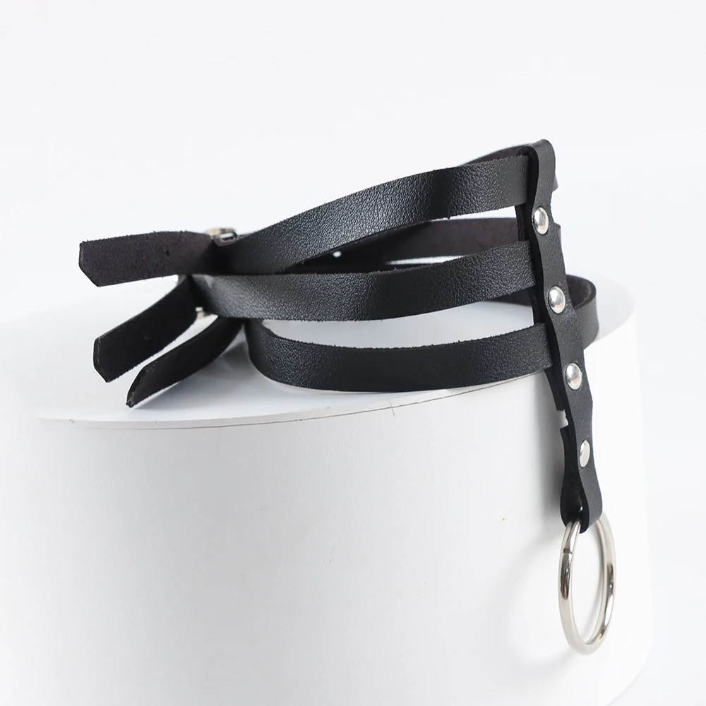 Fashion Jewelry Black Leather Round Choker Simple Temperament Necklace For Women Sexy Vintage Charm Round Gothic Collar Necklace Fashion Jewelry Black Leather Round Choker Simple Temperament Necklace For Women Sexy Vintage Charm Round Gothic Collar Necklace