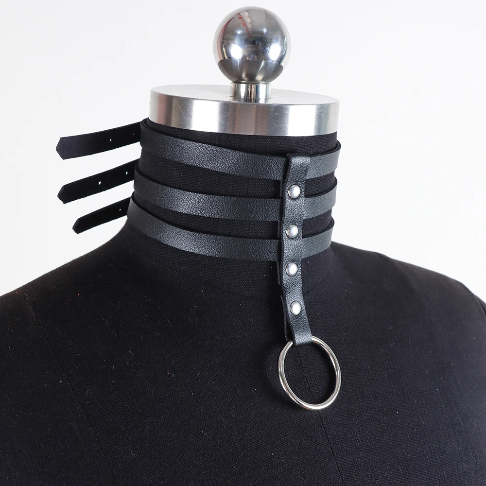Fashion Jewelry Black Leather Round Choker Simple Temperament Necklace For Women Sexy Vintage Charm Round Gothic Collar Necklace Fashion Jewelry Black Leather Round Choker Simple Temperament Necklace For Women Sexy Vintage Charm Round Gothic Collar Necklace