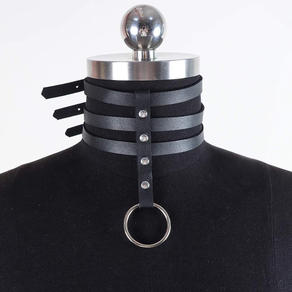 Fashion Jewelry Black Leather Round Choker Simple Temperament Necklace For Women Sexy Vintage Charm Round Gothic Collar Necklace Fashion Jewelry Black Leather Round Choker Simple Temperament Necklace For Women Sexy Vintage Charm Round Gothic Collar Necklace