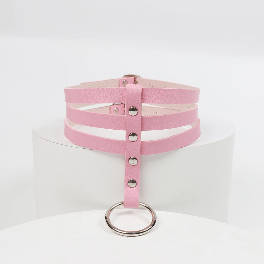 Fashion Jewelry Black Leather Round Choker Simple Temperament Necklace For Women Sexy Vintage Charm Round Gothic Collar Necklace Fashion Jewelry Black Leather Round Choker Simple Temperament Necklace For Women Sexy Vintage Charm Round Gothic Collar Necklace