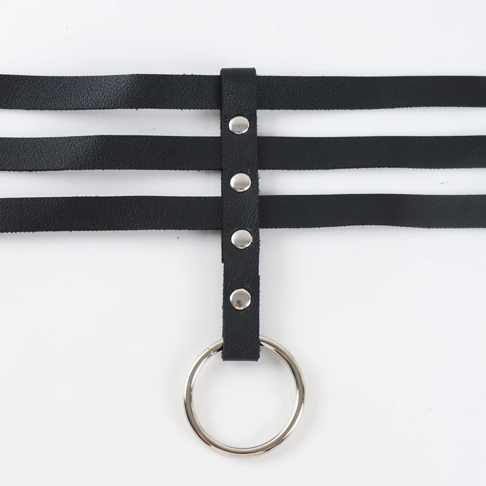 Fashion Jewelry Black Leather Round Choker Simple Temperament Necklace For Women Sexy Vintage Charm Round Gothic Collar Necklace Fashion Jewelry Black Leather Round Choker Simple Temperament Necklace For Women Sexy Vintage Charm Round Gothic Collar Necklace