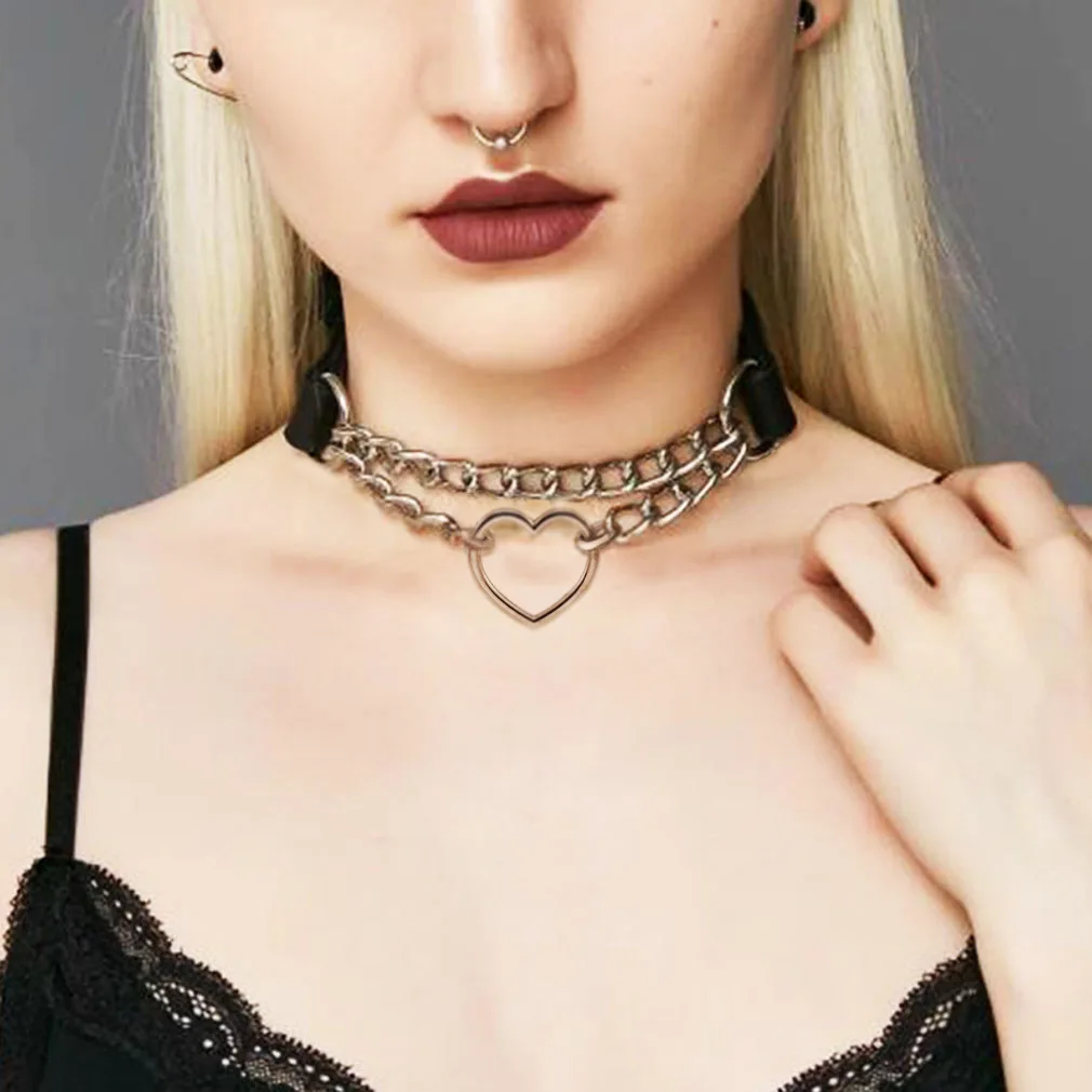 Sexy Erotic Accessories of Goth Punk Slave Bondage Choker Cat Collar Necklaces for Fetish Bdsm Restraints Flirt Charm Gift