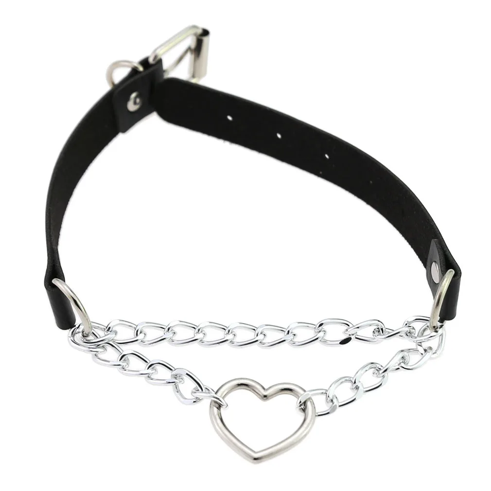 Sexy Erotic Accessories of Goth Punk Slave Bondage Choker Cat Collar Necklaces for Fetish Bdsm Restraints Flirt Charm Gift