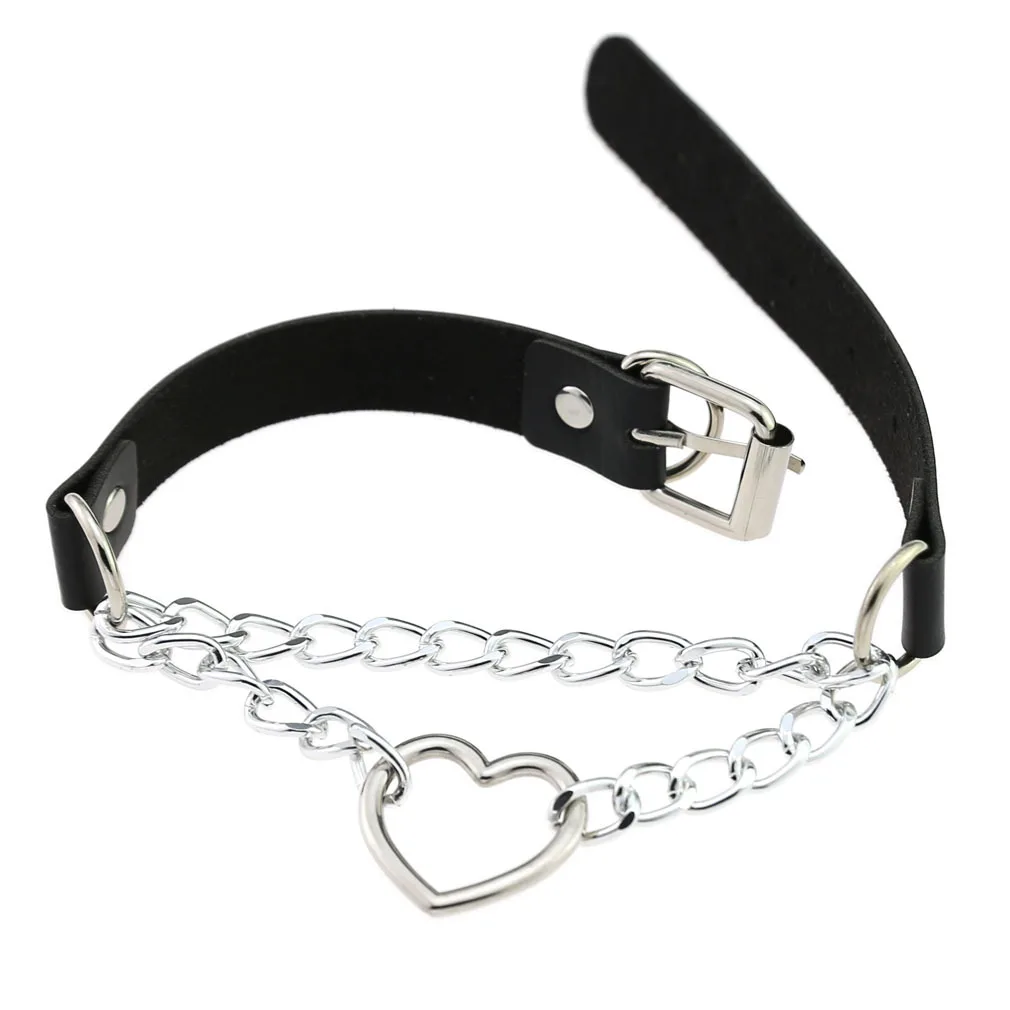 Sexy Erotic Accessories of Goth Punk Slave Bondage Choker Cat Collar Necklaces for Fetish Bdsm Restraints Flirt Charm Gift