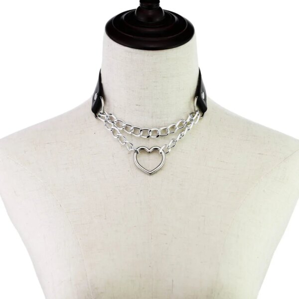 Sexy Erotic Accessories of Goth Punk Slave Bondage Choker Cat Collar Necklaces for Fetish Bdsm Restraints Flirt Charm Gift