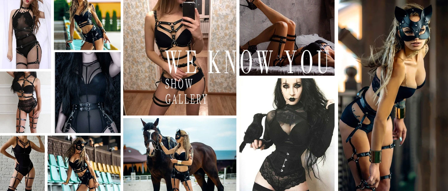 CKMORLS Bdsm Bondage Rope PU Leather Collar Sex Toys For Women Adults Games Pastel Goth Accessorie Adjustable Neck Harness