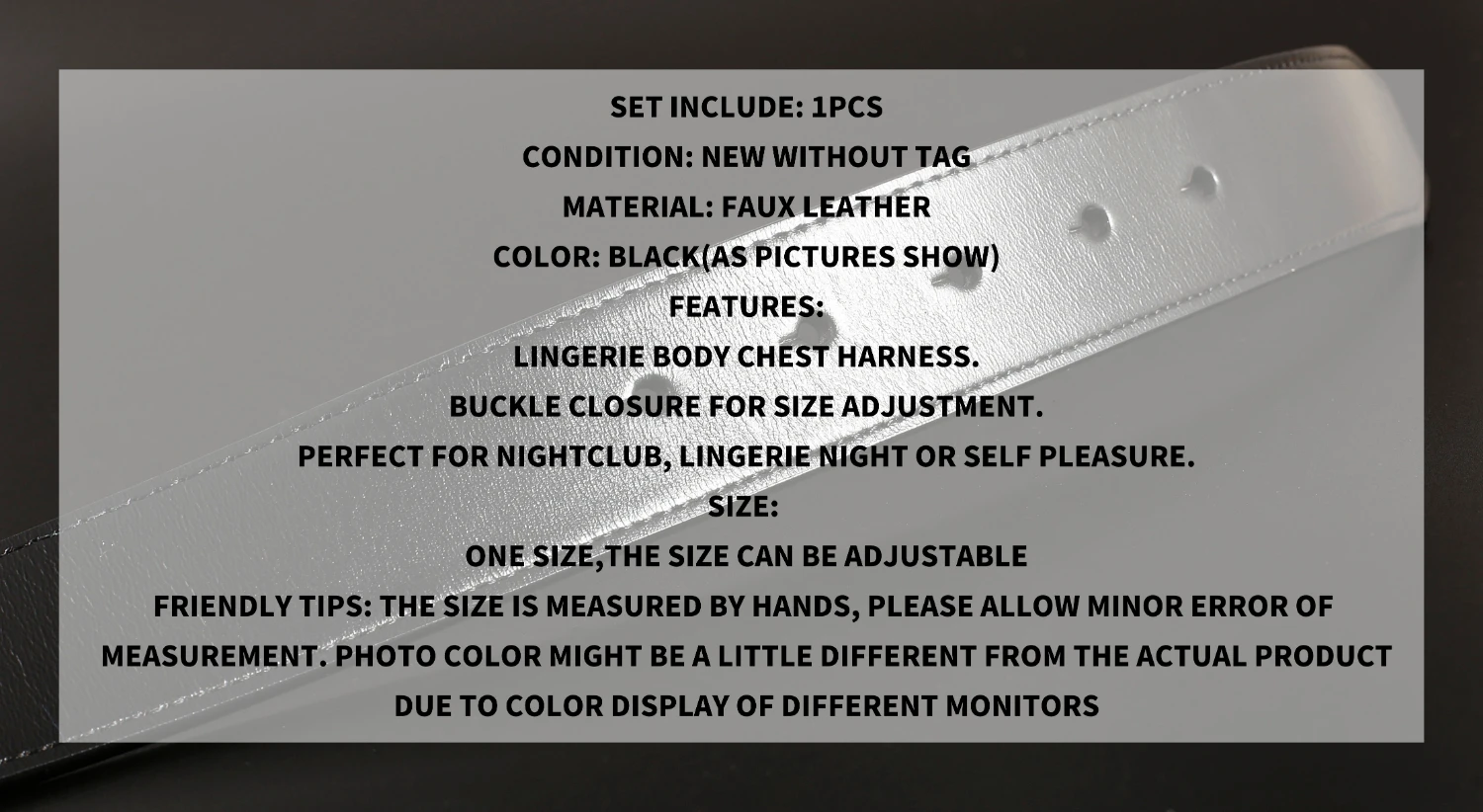 CKMORLS Bdsm Bondage Rope PU Leather Collar Sex Toys For Women Adults Games Pastel Goth Accessorie Adjustable Neck Harness