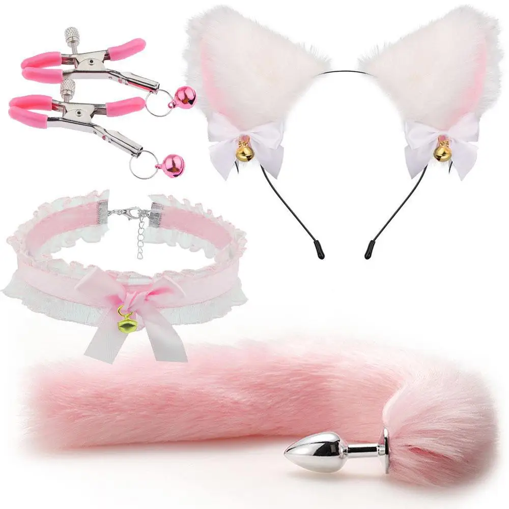 Anal Sex Toys for Women Fox Tail Suit Fox Ear Wolf Ear Headband Tail Accessories Cat Head Bell Collar Sex Toys Couples Cosplay Anal Sex Toys for Women Fox Tail Suit Fox Ear Wolf Ear Headband Tail Accessories Cat Head Bell Collar Sex Toys Couples Cosplay