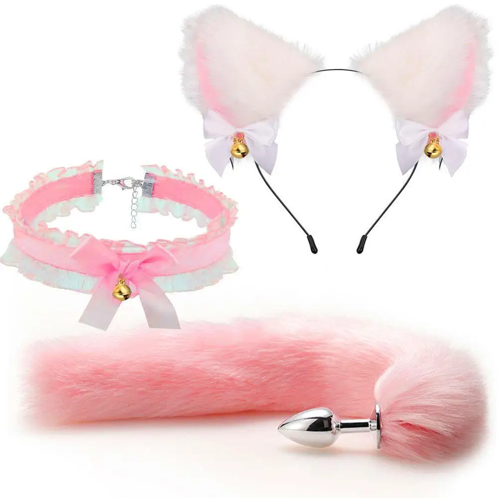 Anal Sex Toys for Women Fox Tail Suit Fox Ear Wolf Ear Headband Tail Accessories Cat Head Bell Collar Sex Toys Couples Cosplay Anal Sex Toys for Women Fox Tail Suit Fox Ear Wolf Ear Headband Tail Accessories Cat Head Bell Collar Sex Toys Couples Cosplay