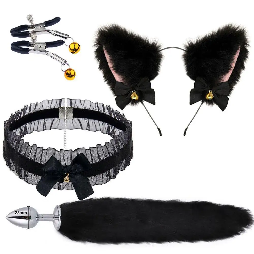 Anal Sex Toys for Women Fox Tail Suit Fox Ear Wolf Ear Headband Tail Accessories Cat Head Bell Collar Sex Toys Couples Cosplay Anal Sex Toys for Women Fox Tail Suit Fox Ear Wolf Ear Headband Tail Accessories Cat Head Bell Collar Sex Toys Couples Cosplay