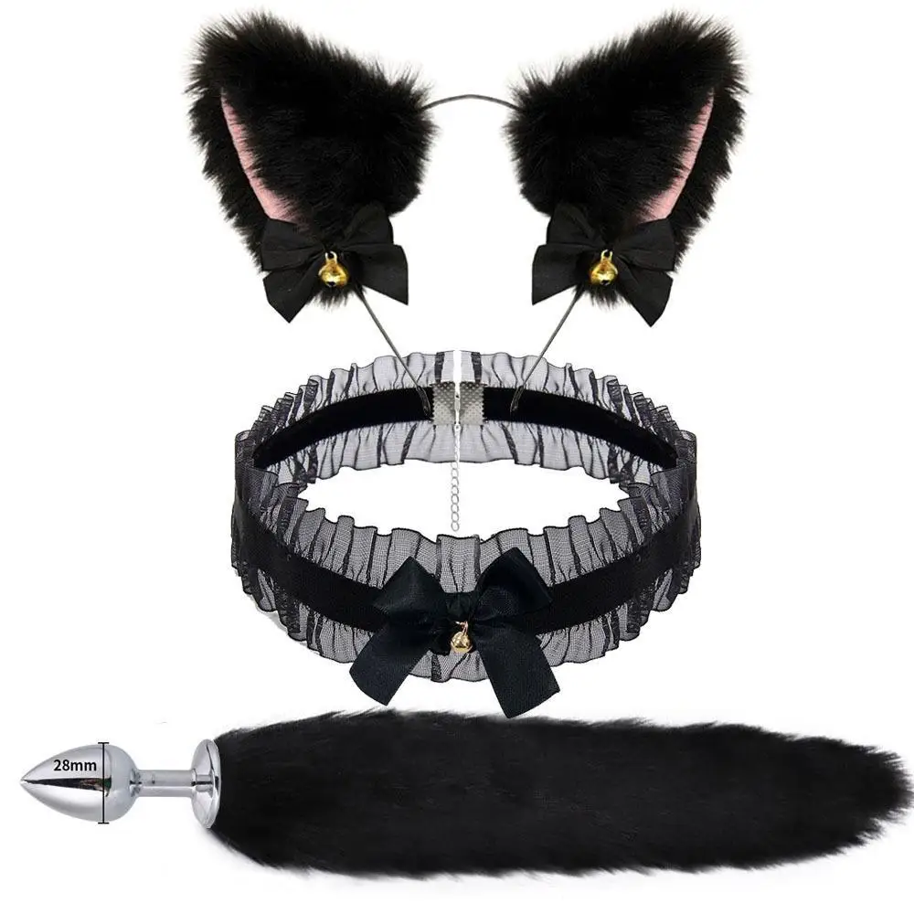 Anal Sex Toys for Women Fox Tail Suit Fox Ear Wolf Ear Headband Tail Accessories Cat Head Bell Collar Sex Toys Couples Cosplay Anal Sex Toys for Women Fox Tail Suit Fox Ear Wolf Ear Headband Tail Accessories Cat Head Bell Collar Sex Toys Couples Cosplay