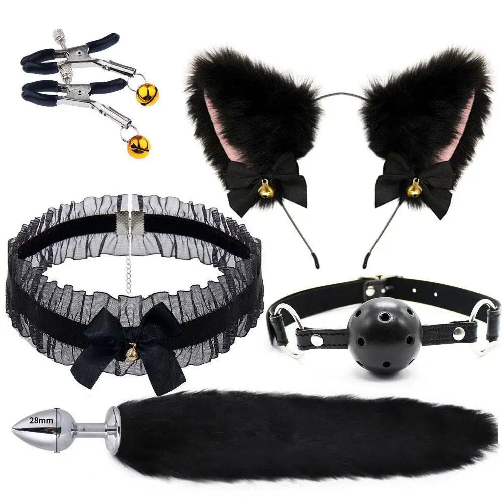 Anal Sex Toys for Women Fox Tail Suit Fox Ear Wolf Ear Headband Tail Accessories Cat Head Bell Collar Sex Toys Couples Cosplay Anal Sex Toys for Women Fox Tail Suit Fox Ear Wolf Ear Headband Tail Accessories Cat Head Bell Collar Sex Toys Couples Cosplay