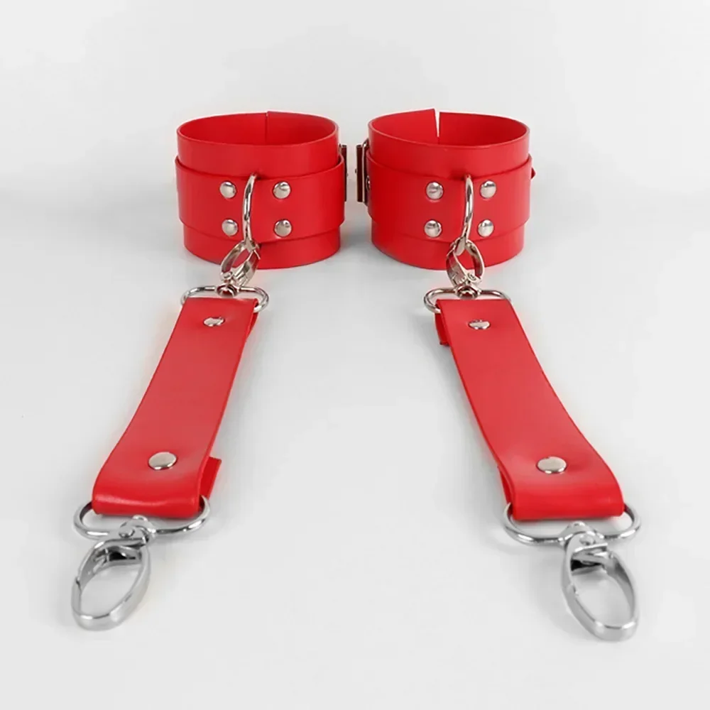 Women Porn Leg Harness PU Leather Sexy Lingerie Bdsm Bondage Wear Thigh Garter Belt Straps Gothic Fetish Clothing Sex Accessorie