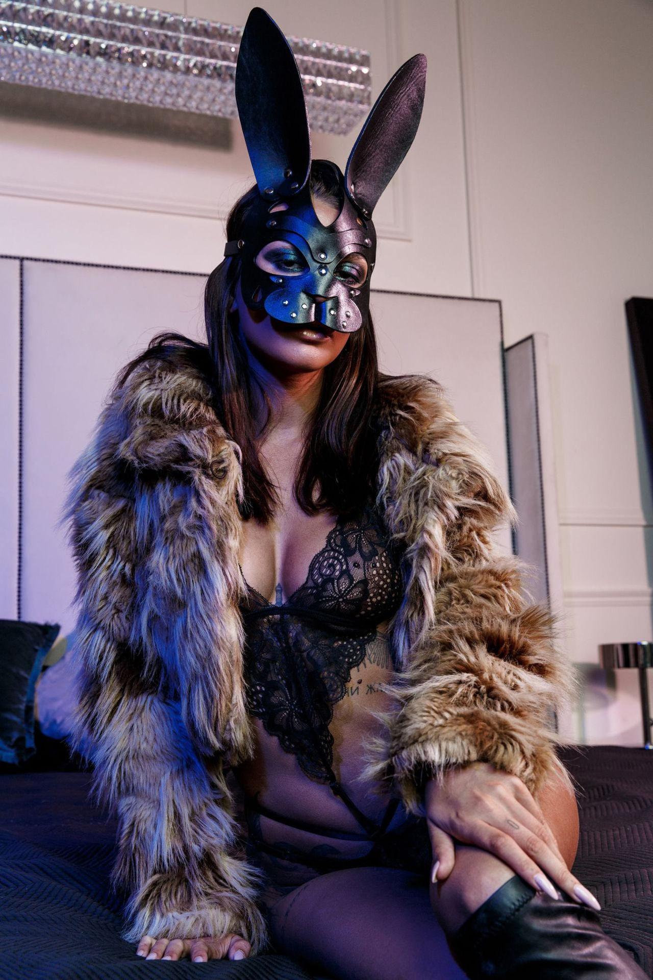 Women Sexy Mask Half Face Cosplay Leather Mask Party Mask Chain Harness Necklace Masquerade Ball Fancy Masks Punk Collar BDSM Women Sexy Mask Half Face Cosplay Leather Mask Party Mask Chain Harness Necklace Masquerade Ball Fancy Masks Punk Collar BDSM