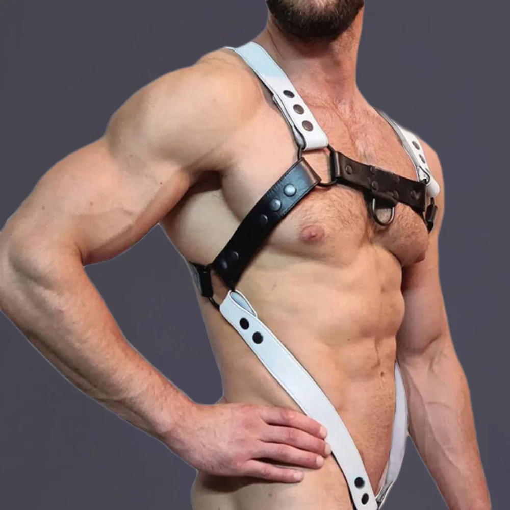 Male Sexual Lingerie Fashion Leather Chest Harness Belt Adjustable BDSM Body Bondage Harness Strap Fetish Gay Clothing for Sex Male Sexual Lingerie Fashion Leather Chest Harness Belt Adjustable BDSM Body Bondage Harness Strap Fetish Gay Clothing for Sex