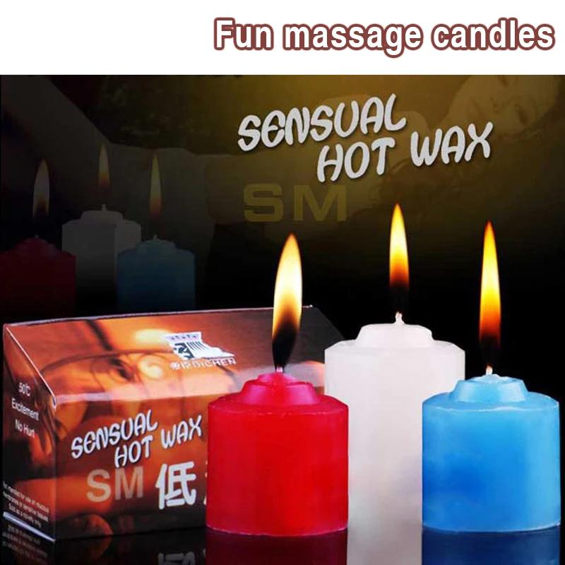 Scrub Body Treatment Low temperature candles romantic fun men women flirt lighting skin care Massage candles Health 6