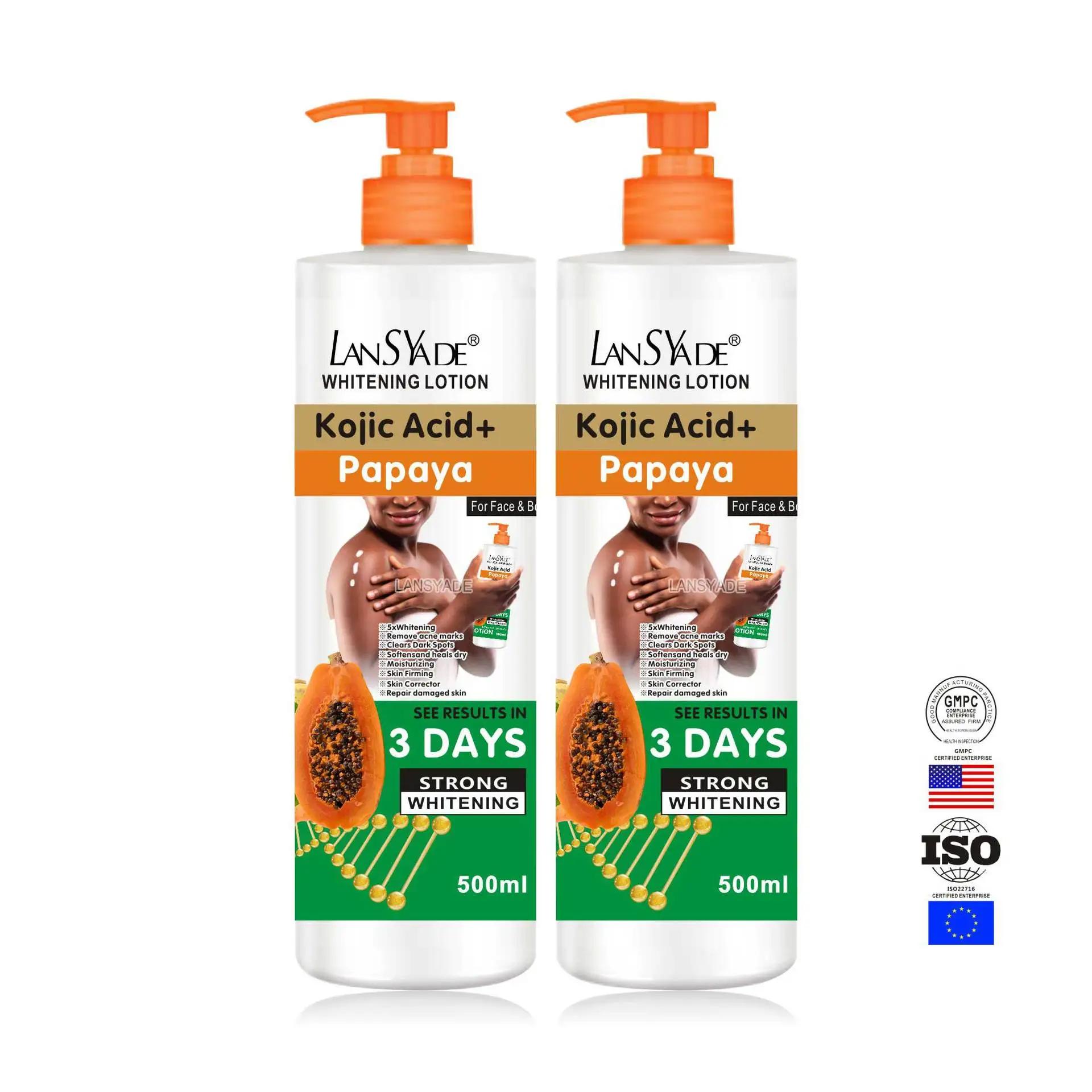 500ml Papaya Body Lotion Moisturizes The Body Skin Massage Essence, Making The Skin Smooth and Improving Roughness